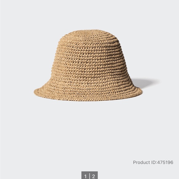 UNIQLO Tan Crochet Bucket Hat - Picture 1 of 2